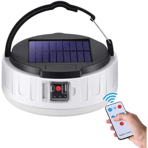 High Brightness USB Rechargeable Tent Light Stall Solar Powered Night Light Emergency Lighting With Remote Control Camping Lamp