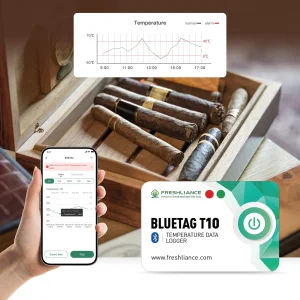 Mobile Temperature Data Logger Bluetag T10 Bluetooth Temperature Tracking Device