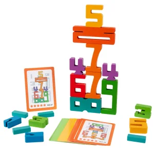 2026 Digital Stacking Math Enlightenment Game Includes Game Cards Hands-on and Brain-stimulating Children's Educational Toy