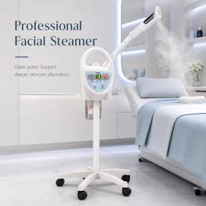New Beauty Ozone Facial Vaporizer Cosmetic Digital Ozone Facial Steamer With Stand Skin Deep Cleaning Machine