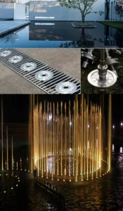 Garden Decorative IP68 DMX RGB Underwater Dancing Water LED Fountain Light Submersible