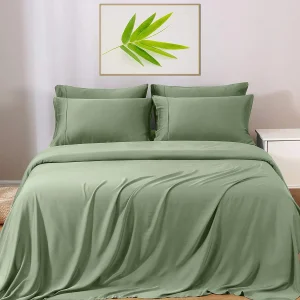 Wholesale Natural Soft Cooling Bamboo Bed Sheet Set 100% Organic Bamboo Bed Sheet