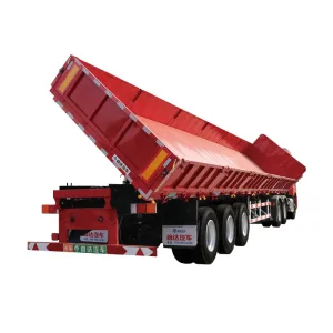 60 Tons 3 Axle Side Dump Semi Trailer