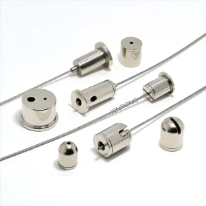 Heavy Duty Wire Rope Fittings LED Panel Lighting Suspension Kit - Adjustable Stainless Steel Cable Gripper &amp; Ceiling Attachment