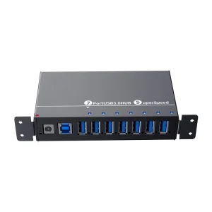 Custom Industrial High-Speed 7-Port USB 3.0 Hub with 12V 3A DC Adapter