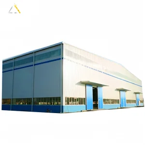 Professional Prefab/Prefabricated Steel Structure Workshop Building Manufacture Metal Sheet Roof Panel Frame Airplane Aircraft Warehouse Hangar with Large Span