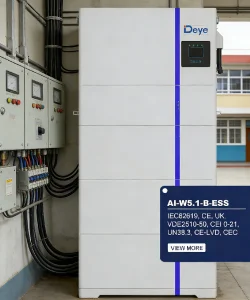 Deye AI-W5.1-12P3-EU-B(15kWh) All-in-One Solar Inverter &amp; Battery System|High-Performance Indoor&amp;Outdoor Energy Storage Solution