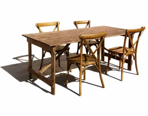 Modern Multiple Console Table Dining Tables and Chairs Set Modern Side Solid Wooden Farm Table