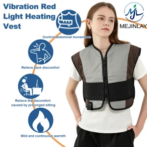 Customized Electric Vibration Red Light Heating Vest For Back Waist Shoulder Pain Relief