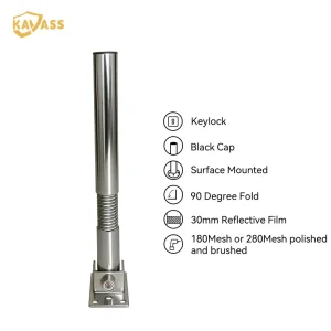 China KAVASS Stainless Steel 90° Fold-Down Bollard
