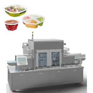 Linha de Embalagem em Atmosfera Modificada para Salada Pronta para Comer Totalmente Automática
