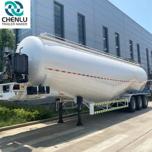 3 Axle 40-60 Tons 45cbm Dry Bulk Cement Powder Bulker Tanker Siloba Truck Trailer for Sale
