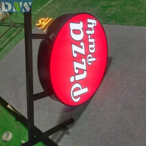 Dual-Sided Outdoor Wall Hanging LED Sign UV Print Exterior Light Box With Bright Colors Electronic Signs For Outdoor Use