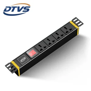 USA Standard Industrial PDU 16A 250V - 4-Way Rack Mount Power Distribution Unit With ON/OFF Indicator
