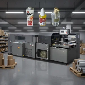 Servo-driven Vertical Fully Automatic Sealing Heat Shrink Packaging Machine