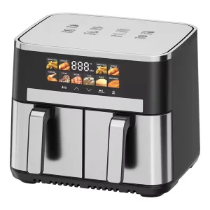 Big Capacity Double Basket Air Fryer Two Rooms