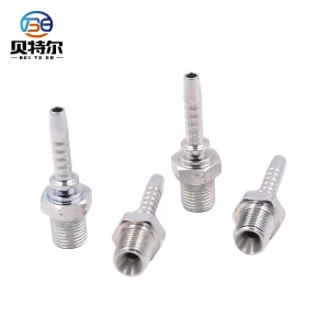 12611A Hot Forged High Quality Male Thread Parts Straight Fittings Carbon Steel Bsp Male Hydraulic Fitting