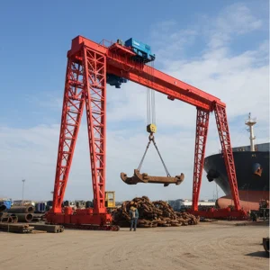 Heavy-Duty Indoor Outdoor Electric Hoist Gantry Crane with Remote