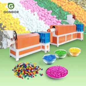Linha de Produção de Granulação Recycled de Plástico PP e PET com Mini Lavagem e Granulação em Duas Etapas