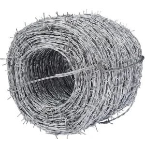 Factory Directly Supply Twisted Barbed Wire Galvanized Twisted Barbed Wire Double Strand Twisted Barbed Wire for Perimeter Protection &amp; Fencing