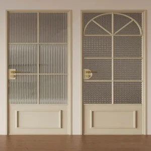 باب زجاجي hinged