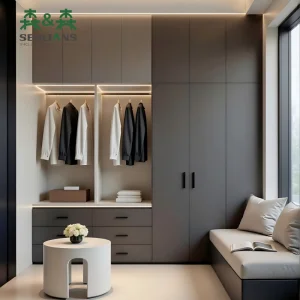 SSLS Luxurious Italian Design Eco-Friendly Corner Portable Wardrobe Clothes Storage Frame Pole System Bedroom Living Room Hotel