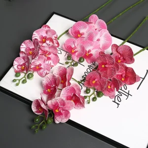 Rustic Charm Artificial Flower Decoration Country-Style Homes Rustic Charm Season OEM Accepted Grand Pink Touch Orchid