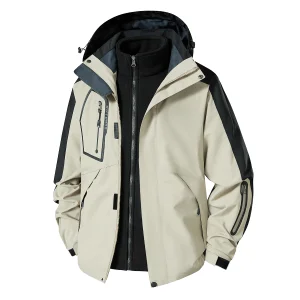Customized logo Winter Outdoor Waterproof Fishing Jacket Men's Warm Casual Windbreaker Coat with Hood Men's Jacket