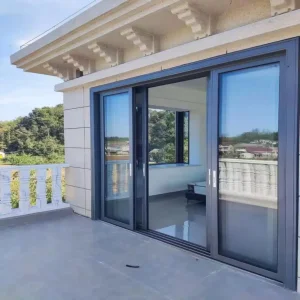 8. Modern Residential Patio Door Thermal Break Security Aluminium Aluminum Doubletempered Glass Sliding Door