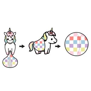 Venta Caliente Juego de Anime Lindos Peluches Suaves de Animales Unicornio