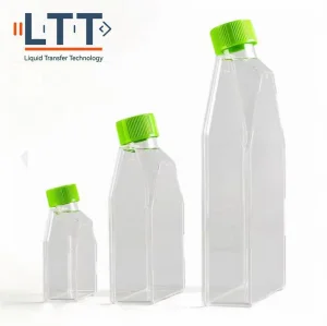 Lab Use 50ml 250ml Tissue Culture Bottle Graduated Plastic Cell Culture Flask with Cover