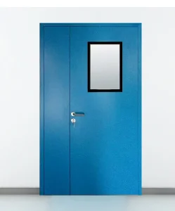 Entrance Medical Double Steel Metal Fire Door Design Hospital Hermetic Doors Panic Door