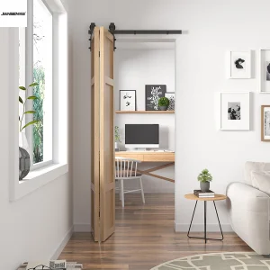 Premium 6.6FT Rustic Sliding Barn Door Hardware Kit for Stylish Spaces