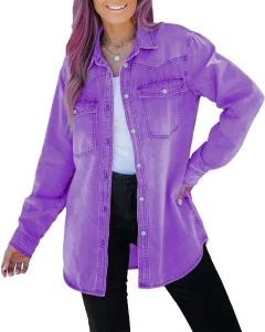 Printing Logo Women's Denim Jackets Breathable Casual