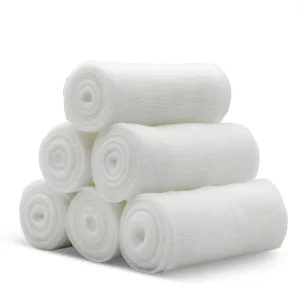 First Aid Bandage Athlete Elastic Tap Skin Friendly Stretch Medical Conforming Wrap Gauze Rolls PBT Bandage for Wound Care