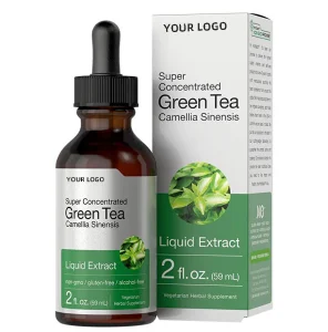 OEM/ODM Organic Herbal Extract Supplement Drops Private Label Green Tea Liquid for Adults Not for Pregnant Women