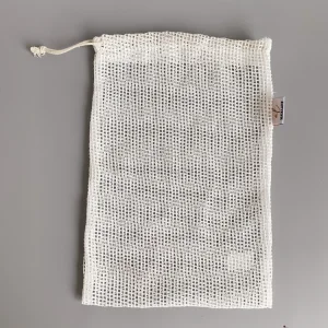 Factory Sale Organic Drawstring Bag Mesh Cotton Mesh Bags for Fruits and Vegetables Cotton Mesh Bags