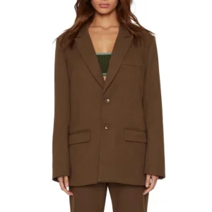 Brown Blazer Pants Outfit