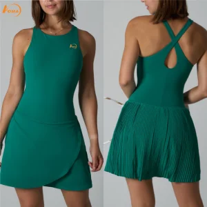 Aoyema Womens Sleeveless Tennis Skirt