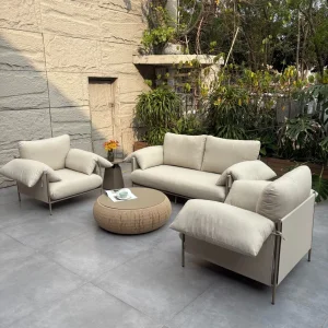 All Weather Aluminium Sofa Sets Outdoor Furniture Leisure Sectional Garden Patio Sofa