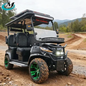 All Terrain Lifted Cheap Small Electric Sightseeing Club Buggy Carply Lithium Battery Facing Foward 2+2/4/6 Seater Person 48/60/72V off Road Golf Cart