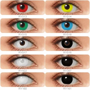 Free Shipping Pseyeche Halloween Contacts Crazy Sharingan Eye Lens Anime Cosplay Contact Lenses Eye Lens Lentes De Contacto