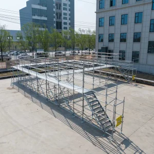 Reasonable Structure Steel Modular Kwikstage Scaffolding System for Hotel Renovation