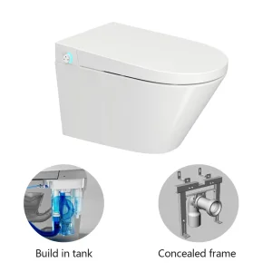 Wall Hung Smart Toilet with Build in Water Tank Auto Open/Flush