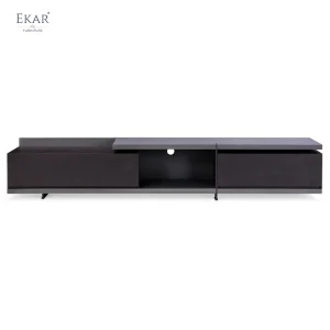 Aura Floating TV Stand Minimalist Media Console with Hidden Storage, Solid Wood &amp; Metal Frame for Modern Living Rooms