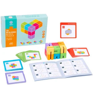 Wooden 3D Building Block Puzzle
