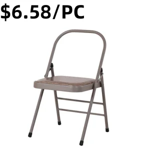 Wooden Frame Fabic Cushion Living Room Customer Tea Folding Chair