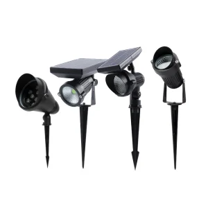 Colorful Aluminum Outdoor IP65 Solar Spotlights 24V for Garden Yard Tree Spike Landscape Lighting