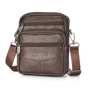 Men's Genuine Leather Crossbody Bag