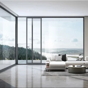 Low E Argon Double Glazed Fixed Soundproof Horizontal Hanging Aluminum Sliding Windows